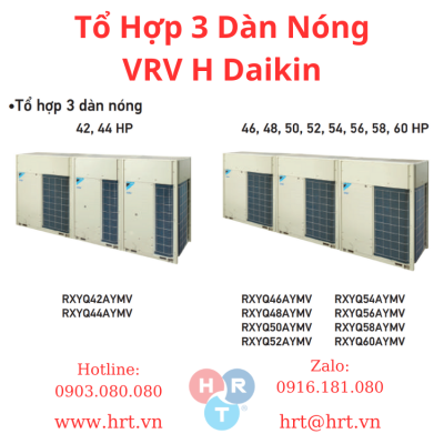 Tối Ưu Hóa Không Gian và Hiệu Suất Với Tổ Hợp 3 Dàn Nóng VRV H Daikin
