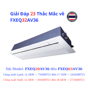 Giải Đáp 23 Thắc Mắc về FXEQ32AV36 - HRT