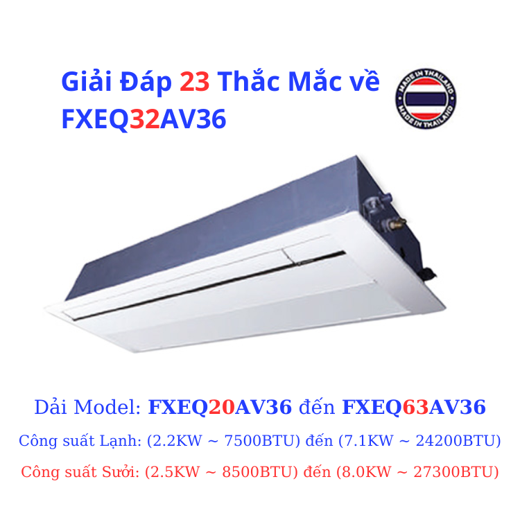Giải Đáp 23 Thắc Mắc về FXEQ32AV36 - HRT