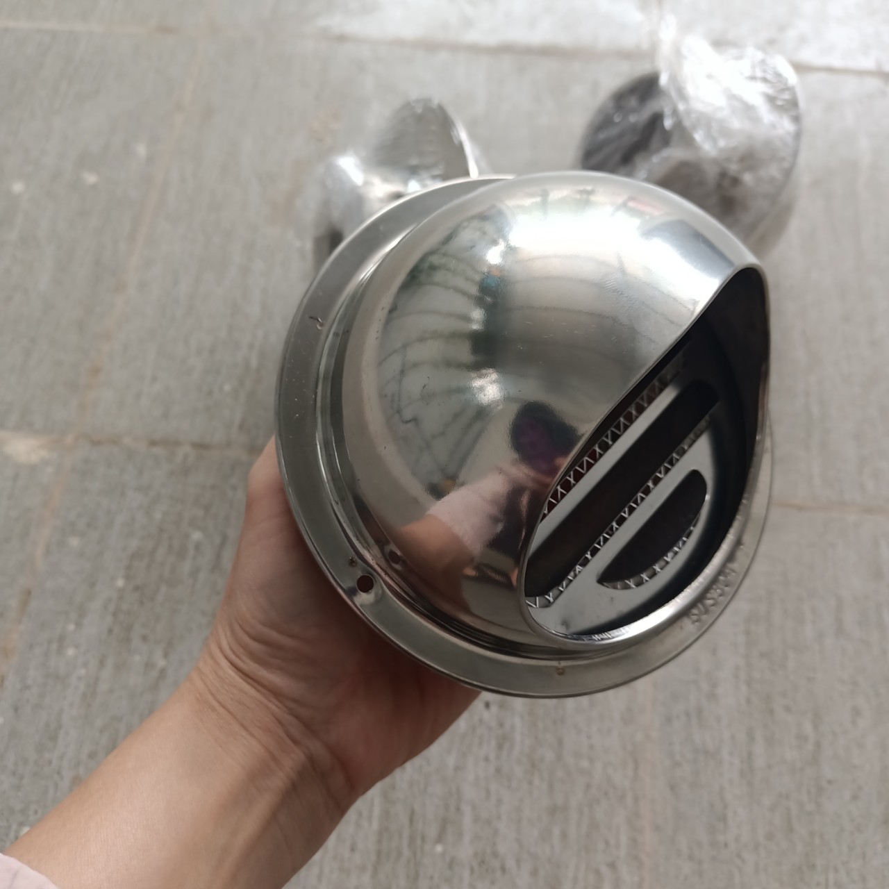 Chụp che mưa inox D100mm, chụp thông hơi inox, ventcap - Ảnh 3