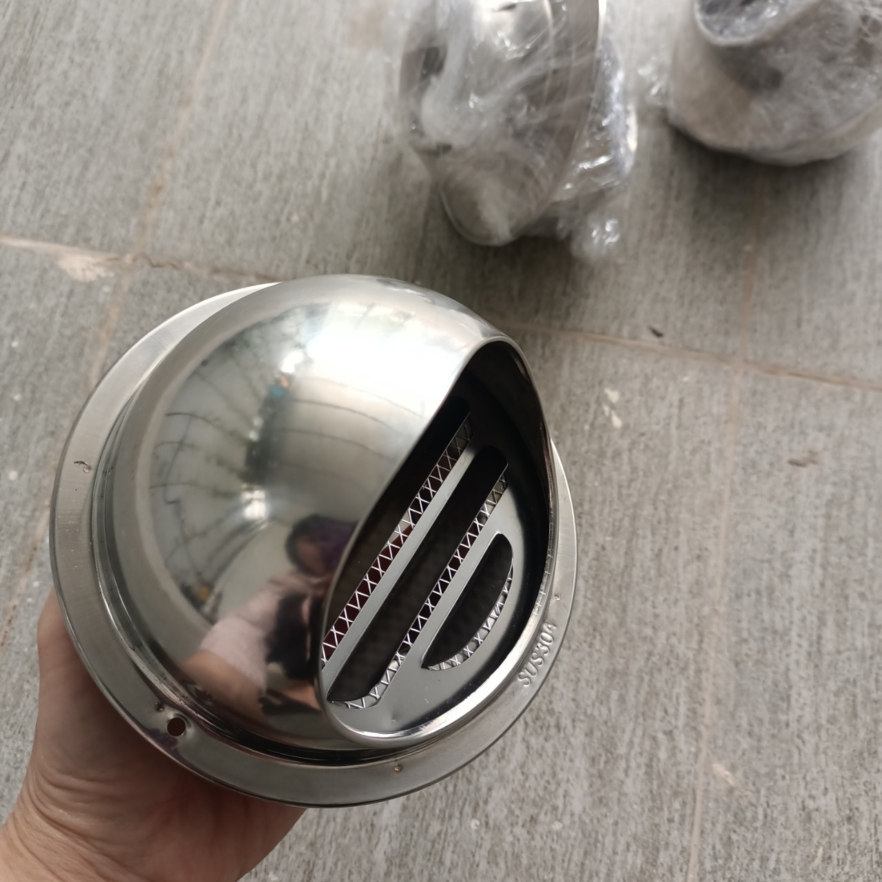 Chụp che mưa inox D100mm, chụp thông hơi inox, ventcap - Ảnh 9