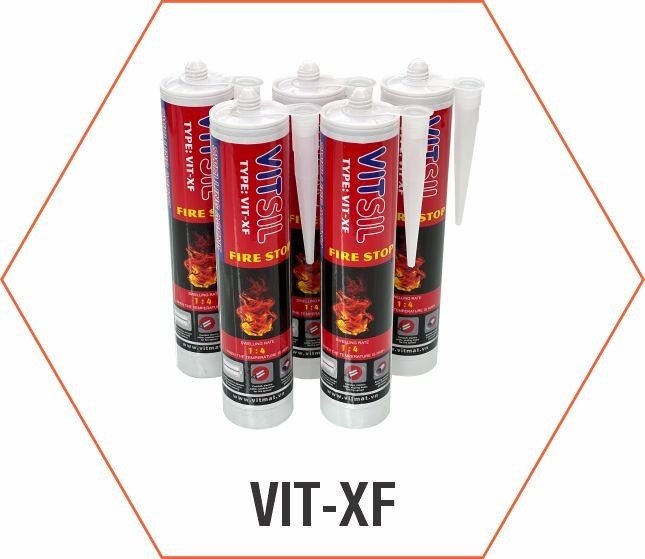 Keo silicon chống cháy trương nở VitSiL VIT-XF