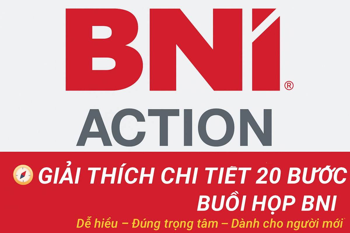 Giải thích chi tiết 20 bước buổi họp BNI