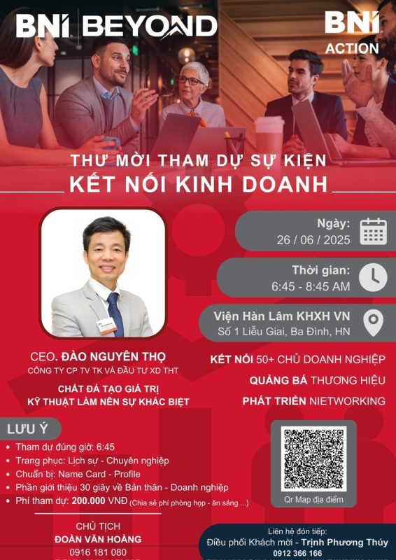 Sự kiện kết nối kinh doanh – 26/06/2025