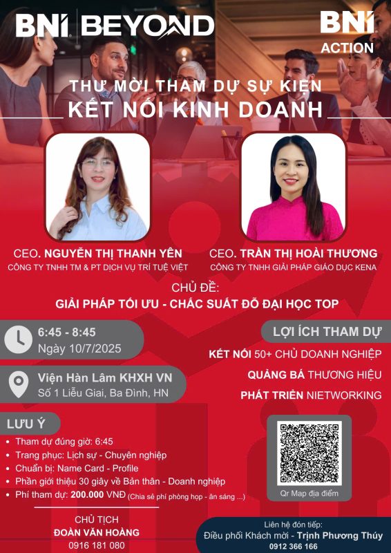 Action Mời Kết Nối Kinh Doanh 17/7/2025