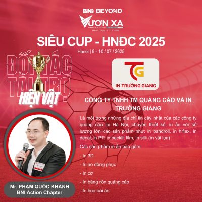 In Trường Giang – Đối Tác Tài Trợ Hiện Vật Siêu Cup HNĐC 2025