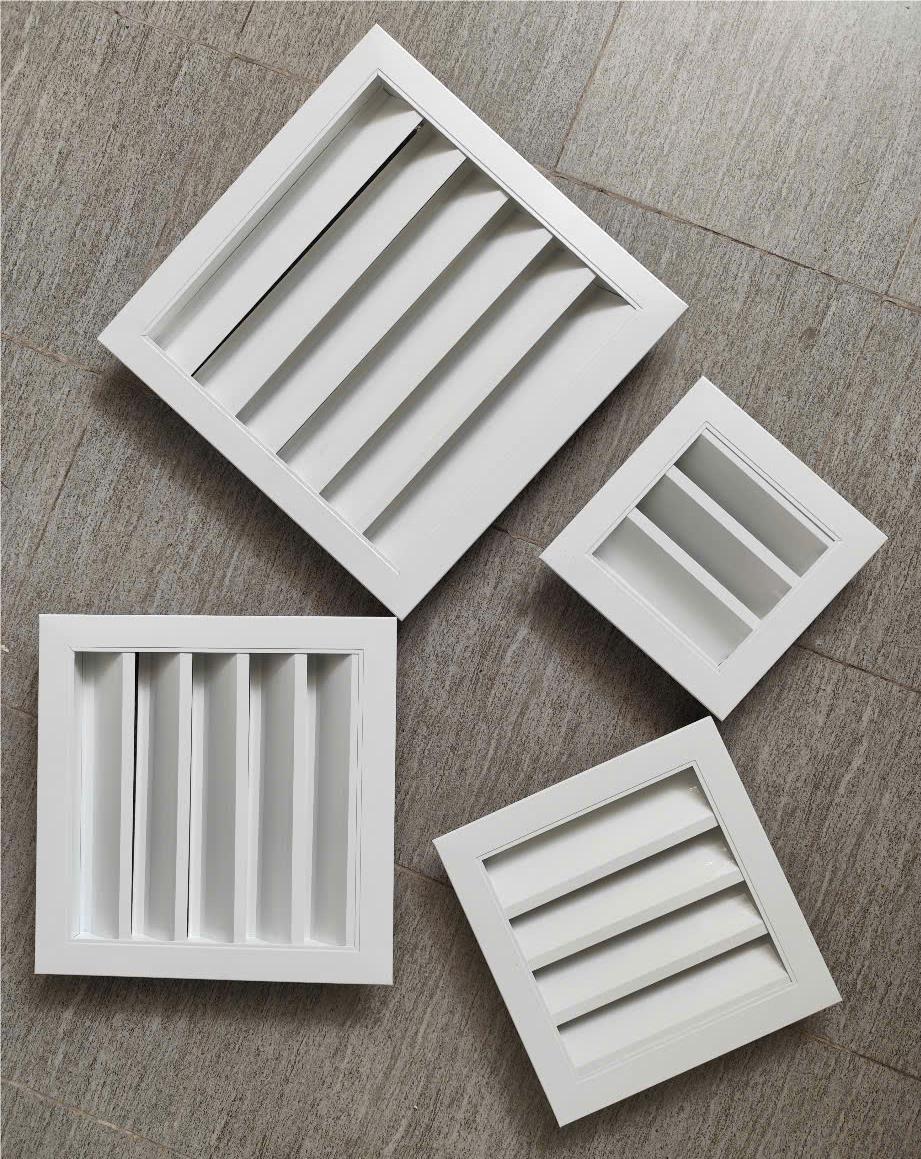 Cửa gió nan Z kèm lưới chắn côn trùng 450x450mm