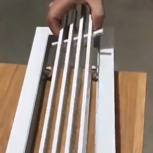 Cửa gió nan thẳng 2 khung dạng chốt bi kích thước 1000x150mm