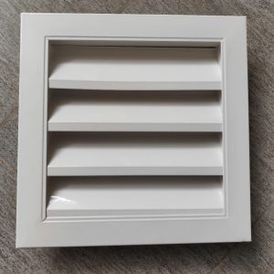Miệng gió louver nan Z KT 250x250mm lắp thông gió ngoài trời tránh hắt mưa