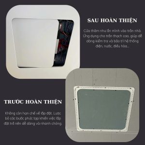 Alternative view of Cửa thăm trần thạch cao kích thước 800x300mm