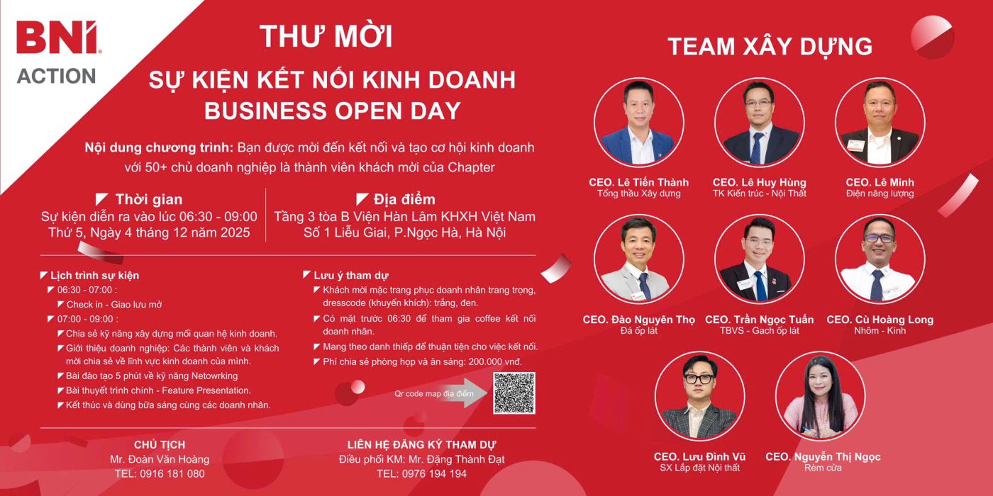 Business Open Day BNI Action 04.12.2025
