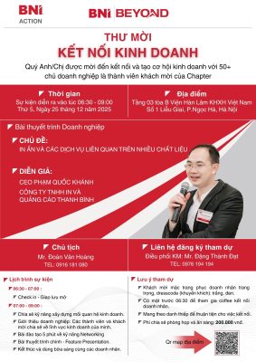 Kết Nối Kinh Doanh BNI Action 25/12/2025