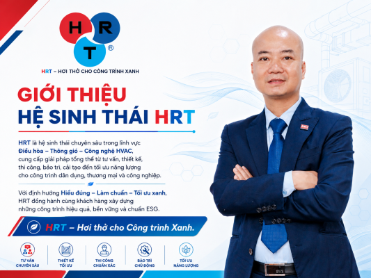 HRT – Hành trình xây dựng thương hiệu HVAC bằng năng lực thật, trách nhiệm thật và giá trị thật Trong mỗi công trình hiện đại, hệ thống điều hòa thông gió không chỉ là hạng mục kỹ thuật. Đó là “hơi thở” của toàn bộ không gian: giúp kiểm soát nhiệt độ, lưu thông không khí, tiết kiệm năng lượng, nâng cao chất lượng môi trường bên trong và tạo nền tảng cho công trình vận hành ổn định lâu dài. Với định hướng trở thành nhà thầu HVAC uy tín, chuyên nghiệp và bền vững, HRT không chỉ cung cấp thiết bị hay thi công hệ thống điều hòa trung tâm. HRT mang đến giải pháp tổng thể cho công trình: từ tư vấn, khảo sát, thiết kế, lựa chọn thiết bị, thi công, nghiệm thu, bảo hành, bảo trì đến tối ưu vận hành. HRT hành động bằng triết lý: Đúng từ đầu – Rõ đến cùng – Xanh bền vững Và theo đuổi sứ mệnh thương hiệu: HRT – Hơi Thở Xanh Cho Mọi Công Trình Đây là cách HRT khẳng định vị thế của một thương hiệu HVAC Việt Nam: hiểu nghề, làm thật, chịu trách nhiệm thật và đồng hành lâu dài cùng khách hàng, đối tác và công trình. HRT là ai? HRT là thương hiệu hoạt động trong lĩnh vực HVAC và là các ký tự viết tắt bởi Heating – Refrigeration – Technology, chuyên cung cấp các giải pháp điều hòa thông gió và điều hòa không khí trung tâm cho công trình dân dụng, thương mại và công nghiệp. Các lĩnh vực trọng tâm của HRT gồm: Hệ thống điều hòa trung tâm VRV/VRF Hệ thống Chiller Thiết bị AHU, FCU Điều hòa công nghiệp, điều hòa nhà xưởng Hệ thống thông gió, cấp gió tươi, hút khí thải Điều khiển tự động, giải pháp tiết kiệm năng lượng Bảo trì, bảo dưỡng, cải tạo và tối ưu hệ thống HVAC Từ những ngày đầu thành lập, HRT đã lựa chọn con đường phát triển dựa trên chuyên môn kỹ thuật, chất lượng thi công, đạo đức kinh doanh và sự đồng hành lâu dài với khách hàng. LỊCH SỬ HÌNH THÀNH & PHÁT TRIỂN CỦA HRT 2011 – Khởi nguồn HRT JSC Năm 2011, HRT JSC được thành lập tại Hà Nội với khát vọng xây dựng một thương hiệu HVAC chuyên nghiệp tại Việt Nam, cung cấp giải pháp điều hòa thông gió toàn diện, tiết kiệm năng lượng và bền vững với môi trường. HRT được định vị là thương hiệu viết tắt của Heating – Refrigeration – Technology. 2013 – Mở rộng thị trường Năm 2013, HRT mở rộng hoạt động ra Hải Phòng với HRT Air, từng bước phát triển năng lực trong lĩnh vực điều hòa công nghiệp và mở rộng dấu ấn tại khu vực miền Bắc. 2019 – Mở rộng hệ sinh thái HVAC Năm 2019, HRT tiếp tục phát triển hệ sinh thái với Công ty TNHH Điều Hòa Thông Gió HRT và HRT Technical Services, đẩy mạnh mảng Chiller tại khu vực Đông Bắc Bộ. Cũng trong năm 2019, Công Ty Cổ Phần Điều Hòa VRV được thành lập, tập trung chuyên sâu vào sản phẩm điều hòa trung tâm VRV Daikin, hướng tới thị trường cần giải pháp VRV/VRF chuyên nghiệp cho văn phòng, biệt thự, khách sạn, tòa nhà thương mại và công trình dân dụng cao cấp. 2020 – 2023 – Giai đoạn bứt phá Trong giai đoạn 2020–2023, HRT ghi dấu với vai trò đại lý triệu đô Daikin, thuộc nhóm nhà thầu xuất sắc Daikin và xây dựng đội ngũ kỹ sư đạt nhiều chứng chỉ chính hãng. Đây là giai đoạn HRT củng cố năng lực tư vấn, thiết kế, thi công và bảo trì hệ thống HVAC chuyên nghiệp. 2023 – Thành lập HVAC Green Năm 2023, HRT tiếp tục thành lập Công Ty TNHH HVAC Green, tập trung vào các giải pháp giải nhiệt bằng nước hiệu suất cao và thân thiện môi trường, tiêu biểu như Chiller giải nhiệt nước và Packaged giải nhiệt bằng nước. HVAC Green được định hướng kiến tạo các hệ thống HVAC xanh chuẩn ESG, tối ưu hiệu suất vận hành, tiết kiệm năng lượng và đồng hành cùng xu hướng công trình xanh, công trình thông minh và phát triển bền vững. Tầm nhìn phát triển HRT hướng tới trở thành tổng thầu HVAC hàng đầu Việt Nam, tiếp tục đổi mới công nghệ, nâng cao năng lực quản trị, mở rộng thị trường và phát triển hệ sinh thái HVAC theo hướng chuyên nghiệp, hiệu quả, xanh và bền vững. Ý nghĩa logo HRT Logo HRT được xây dựng từ ba chữ cái đại diện cho ba trụ cột trong ngành: H – Heating Thể hiện nhiệt huyết, năng lượng và tinh thần hành động. R – Refrigeration Thể hiện sự tin cậy, chuyên nghiệp và năng lực trong lĩnh vực làm lạnh. T – Technology Thể hiện tư duy công nghệ, đổi mới và khả năng ứng dụng giải pháp hiện đại. Ba yếu tố này kết nối với nhau để tạo nên một thông điệp rõ ràng: HRT không làm HVAC theo từng phần rời rạc, mà hướng tới giải pháp tổng thể, tích hợp và bền vững cho công trình. Slogan HRT – Hơi Thở Xanh Cho Mọi Công Trình Slogan “HRT – Hơi Thở Xanh Cho Mọi Công Trình” thể hiện tầm nhìn mới của HRT trong lĩnh vực HVAC. “Hơi thở xanh” không chỉ là luồng không khí mát. Đó là hệ thống điều hòa thông gió được thiết kế đúng, thi công chuẩn, vận hành ổn định, tiết kiệm năng lượng và góp phần tạo nên không gian trong lành cho con người. Một công trình có “hơi thở xanh” là công trình có: Không khí được lưu thông hợp lý Nhiệt độ được kiểm soát ổn định Chất lượng không khí được cải thiện Năng lượng được sử dụng hiệu quả Hệ thống vận hành bền bỉ, an toàn và tiết kiệm Với HRT, HVAC không chỉ là hệ thống kỹ thuật. HVAC là một phần quan trọng trong sức khỏe tổng thể của công trình. Xem chi tiết: https://doanvanhoang.com/hrt-hoi-tho-xanh-cho-moi-cong-trinh 3 Giá Trị Cốt Lõi HRT: Hiểu Đúng – Rõ Trách Nhiệm – Tối Ưu Bền Vững Để đi xa, một doanh nghiệp không chỉ cần năng lực chuyên môn. Doanh nghiệp cần một hệ giá trị rõ ràng để định hướng hành động mỗi ngày. HRT xác lập 3 giá trị cốt lõi: 1. Hiểu đúng HRT bắt đầu từ việc hiểu đúng khách hàng, hiểu đúng công trình, hiểu đúng nhu cầu sử dụng, hiểu đúng điều kiện vận hành và hiểu đúng mục tiêu đầu tư. Hiểu đúng giúp HRT tư vấn đúng, thiết kế đúng, lựa chọn đúng hệ thống và hạn chế sai sót ngay từ đầu. 2. Rõ trách nhiệm HRT làm rõ phạm vi công việc, tiêu chuẩn kỹ thuật, tiến độ, trách nhiệm từng bộ phận và phương án phối hợp với các bên liên quan. Rõ trách nhiệm giúp công trình giảm rủi ro, giảm chồng chéo, tăng hiệu quả phối hợp và tạo dựng niềm tin thật. 3. Tối ưu bền vững HRT hướng tới các giải pháp HVAC tiết kiệm năng lượng, vận hành ổn định, nâng cao chất lượng không khí và tạo giá trị dài hạn cho khách hàng, đối tác, xã hội và môi trường. Tối ưu bền vững giúp công trình không chỉ vận hành tốt hôm nay, mà còn duy trì hiệu quả trong suốt vòng đời sử dụng. Xem chi tiết: https://doanvanhoang.com/3-gia-tri-cot-loi-hrt-hieu-dung-ro-trach-nhiem-toi-uu-ben-vung Triết Lý HRT: Đúng Từ Đầu – Rõ Đến Cùng – Xanh Bền Vững Từ 3 giá trị cốt lõi, HRT cụ thể hóa thành một triết lý hành động ngắn gọn, dễ nhớ và dễ áp dụng: Đúng từ đầu – Rõ đến cùng – Xanh bền vững Đúng từ đầu HRT khảo sát kỹ, hiểu đúng nhu cầu, tư vấn đúng giải pháp, thiết kế đúng công năng và tính toán đúng tải lạnh, thông gió, điều kiện vận hành. Trong HVAC, sai từ đầu thì càng làm càng tốn. Vì vậy, HRT chọn bắt đầu bằng sự cẩn trọng, chuyên môn và trách nhiệm. Rõ đến cùng HRT làm rõ việc, rõ người, rõ tiến độ, rõ tiêu chuẩn, rõ trách nhiệm và rõ cam kết sau bàn giao. Rõ đến cùng giúp các bên phối hợp hiệu quả, công trình vận hành đúng tiến độ và giảm rủi ro phát sinh. Xanh bền vững HRT tối ưu hiệu suất vận hành, giảm lãng phí năng lượng, nâng cao chất lượng không khí, tăng tuổi thọ thiết bị và hướng tới công trình xanh. Xanh bền vững là cách HRT biến chuyên môn kỹ thuật thành giá trị vận hành thực tế cho công trình. Xem chi tiết: https://doanvanhoang.com/triet-ly-hrt-dung-tu-dau-ro-den-cung-xanh-ben-vung 5 Cam Kết Đạo Đức Kinh Doanh HRT HRT tin rằng kinh doanh HVAC không chỉ cần kỹ thuật tốt. Một nhà thầu HVAC uy tín còn cần đạo đức nghề nghiệp, sự trung thực và trách nhiệm đến cùng. Vì vậy, HRT xây dựng 5 Cam Kết Đạo Đức Kinh Doanh trong lĩnh vực HVAC: 1. Hiểu đúng – Tư vấn đúng – Báo giá đúng HRT cam kết khảo sát kỹ, hiểu đúng nhu cầu sử dụng, đặc điểm công trình, điều kiện vận hành và mục tiêu đầu tư trước khi đề xuất giải pháp. HRT không tư vấn theo kiểu bán cho xong, không báo giá thiếu minh bạch, không đưa giải pháp vượt quá hoặc thấp hơn nhu cầu thực tế của công trình. 2. Thiết kế chuẩn – Thi công chuẩn – Nghiệm thu chuẩn HRT cam kết cung cấp sản phẩm, thiết bị và dịch vụ đúng tiêu chuẩn kỹ thuật, đúng hồ sơ, đúng báo giá và đúng thỏa thuận với khách hàng. Từ hệ thống VRV/VRF, Chiller, AHU, FCU, điều hòa công nghiệp đến thông gió và điều khiển tự động, HRT luôn đặt chất lượng thiết kế, thi công và nghiệm thu lên hàng đầu. 3. Rõ việc – Rõ người – Rõ trách nhiệm HRT cam kết làm việc minh bạch trong từng giai đoạn: tư vấn, thiết kế, báo giá, thi công, nghiệm thu, bàn giao, bảo hành và bảo trì. HRT làm rõ phạm vi công việc, tiêu chuẩn kỹ thuật, tiến độ, trách nhiệm từng bộ phận và phương án phối hợp với chủ đầu tư, tư vấn giám sát, nhà thầu xây dựng, nhà thầu điện, PCCC, hoàn thiện và các bên liên quan. 4. Trung thực – Giữ uy tín – Đồng hành lâu dài HRT cam kết trung thực trong tư vấn, báo giá, lựa chọn thiết bị, xử lý kỹ thuật và đánh giá hiện trạng hệ thống. HRT không che giấu lỗi, không đổ trách nhiệm, không làm mất niềm tin của khách hàng và đối tác. Mỗi công trình là một cơ hội để HRT khẳng định năng lực thật, giải pháp thật và trách nhiệm thật. 5. Tối ưu xanh – An toàn – Bền vững HRT cam kết hướng tới các giải pháp HVAC tiết kiệm năng lượng, vận hành ổn định, nâng cao chất lượng không khí, giảm lãng phí và phù hợp với xu hướng công trình xanh. HRT tuân thủ các tiêu chuẩn kỹ thuật, quy định an toàn, đạo đức nghề nghiệp và yêu cầu pháp lý trong lĩnh vực điều hòa thông gió. Xem chi tiết: https://doanvanhoang.com/5-cam-ket-dao-duc-kinh-doanh-hrt Năng lực giải pháp HVAC của HRT HRT tập trung phát triển các giải pháp HVAC phù hợp với từng loại hình công trình: Hệ thống VRV/VRF Giải pháp điều hòa trung tâm VRV/VRF phù hợp cho văn phòng, khách sạn, trường học, biệt thự, tòa nhà thương mại và các công trình cần kiểm soát nhiệt độ linh hoạt theo từng khu vực. HRT tư vấn, thiết kế, thi công, lắp đặt, bảo trì và cải tạo hệ thống VRV/VRF theo nhu cầu thực tế của công trình. Hệ thống Chiller Giải pháp Chiller phù hợp cho công trình quy mô lớn, nhà máy, trung tâm thương mại, khách sạn, bệnh viện và các khu phức hợp có nhu cầu làm lạnh ổn định, công suất lớn. HRT chú trọng thiết kế hệ thống Chiller theo hướng tối ưu hiệu suất, tiết kiệm năng lượng và đảm bảo khả năng vận hành lâu dài. AHU, FCU và hệ thống thông gió AHU, FCU, cấp gió tươi, hút khí thải, thông gió thu hồi nhiệt và kiểm soát chất lượng không khí là những hạng mục quan trọng để tạo nên môi trường trong lành bên trong công trình. HRT không chỉ làm mát không gian, mà còn quan tâm đến luồng khí, độ ẩm, áp suất, lưu lượng gió và trải nghiệm sử dụng của con người. Điều hòa công nghiệp và điều hòa nhà xưởng Với các công trình sản xuất, nhà máy, kho xưởng và khu công nghiệp, HRT hướng tới giải pháp điều hòa công nghiệp bền bỉ, phù hợp điều kiện vận hành, tối ưu chi phí đầu tư và giảm chi phí điện năng trong quá trình sử dụng. Vì sao khách hàng lựa chọn HRT? Khách hàng lựa chọn HRT không chỉ vì HRT là một nhà thầu HVAC có kinh nghiệm. Khách hàng lựa chọn HRT vì HRT có cách làm rõ ràng, có trách nhiệm và có định hướng bền vững. HRT mang đến cho khách hàng: Giải pháp HVAC phù hợp với thực tế công trình Tư vấn rõ ràng, báo giá minh bạch Thiết kế chuẩn, thi công chuẩn, nghiệm thu chuẩn Đội ngũ kỹ thuật có chuyên môn và kinh nghiệm thực chiến Khả năng phối hợp với chủ đầu tư, tư vấn giám sát và các nhà thầu liên quan Dịch vụ bảo hành, bảo trì và đồng hành lâu dài Tư duy tiết kiệm năng lượng và hướng tới công trình xanh Với HRT, chất lượng không chỉ nằm ở thiết bị. Chất lượng nằm ở toàn bộ quá trình: từ lúc hiểu nhu cầu đến khi hệ thống vận hành ổn định. HRT hành động vì công trình xanh Trong bối cảnh chi phí năng lượng ngày càng tăng, yêu cầu về môi trường ngày càng cao và tiêu chuẩn vận hành công trình ngày càng khắt khe, một hệ thống HVAC tốt phải đáp ứng nhiều tiêu chí hơn trước. Hệ thống đó không chỉ cần làm mát. Hệ thống đó phải: Vận hành ổn định Tiết kiệm năng lượng An toàn khi sử dụng Dễ bảo trì, dễ kiểm soát Nâng cao chất lượng không khí Phù hợp với xu hướng công trình xanh HRT hành động để mỗi công trình có một hệ thống HVAC khỏe mạnh, một không gian trong lành và một giải pháp vận hành bền vững. Tầm nhìn phát triển của HRT HRT hướng tới trở thành thương hiệu HVAC uy tín, chuyên nghiệp và bền vững tại Việt Nam. Trong giai đoạn mới, HRT tiếp tục tập trung vào: Nâng cao năng lực tư vấn, thiết kế và thi công HVAC Phát triển đội ngũ kỹ sư, giám sát, kỹ thuật viên chuyên sâu Ứng dụng công nghệ trong quản lý, thiết kế, thi công và vận hành Mở rộng các giải pháp tiết kiệm năng lượng Đồng hành cùng xu hướng công trình xanh, công trình thông minh và phát triển bền vững HRT không chọn tăng trưởng bằng lời nói. HRT chọn tăng trưởng bằng hành động, chất lượng và uy tín thật. Tuyên ngôn thương hiệu HRT HRT không chỉ thiết kế và thi công hệ thống điều hòa thông gió. HRT cam kết hành động bằng triết lý: Đúng từ đầu – Rõ đến cùng – Xanh bền vững Để mỗi công trình có một hệ thống HVAC vận hành hiệu quả, tiết kiệm năng lượng, an toàn, trong lành và bền vững. HRT kiến tạo Hơi Thở Xanh Cho Mọi Công Trình. THÔNG TIN LIÊN HỆ HRT 1. Trụ sở chính HRT tại Hà Nội Địa chỉ: Số 9TT7, Đường Foresa 7A, KĐT Sinh Thái Tasco, Phường Xuân Phương, Thành phố Hà Nội, Việt Nam Hotline: 0903.080.080 Email: Sales@hrt.com.vn 2. Văn phòng HRT tại Hải Phòng Địa chỉ: Số 6, Ngõ 88, Đường Vĩnh Cát, Phường An Biên, Thành phố Hải Phòng, Việt Nam Hotline: 0909.326.888 Email: ceo@hrt.vn 3. Văn phòng HRT tại Quảng Ninh Địa chỉ: Số 01, Đường Trường Chinh, Phường Hồng Hải, Thành phố Hạ Long, Việt Nam Hotline: 0997.800.000 Email: CEO@hrt.com.vn HRT – Hơi Thở Xanh Cho Mọi Công Trình Đúng từ đầu – Rõ đến cùng – Xanh bền vững